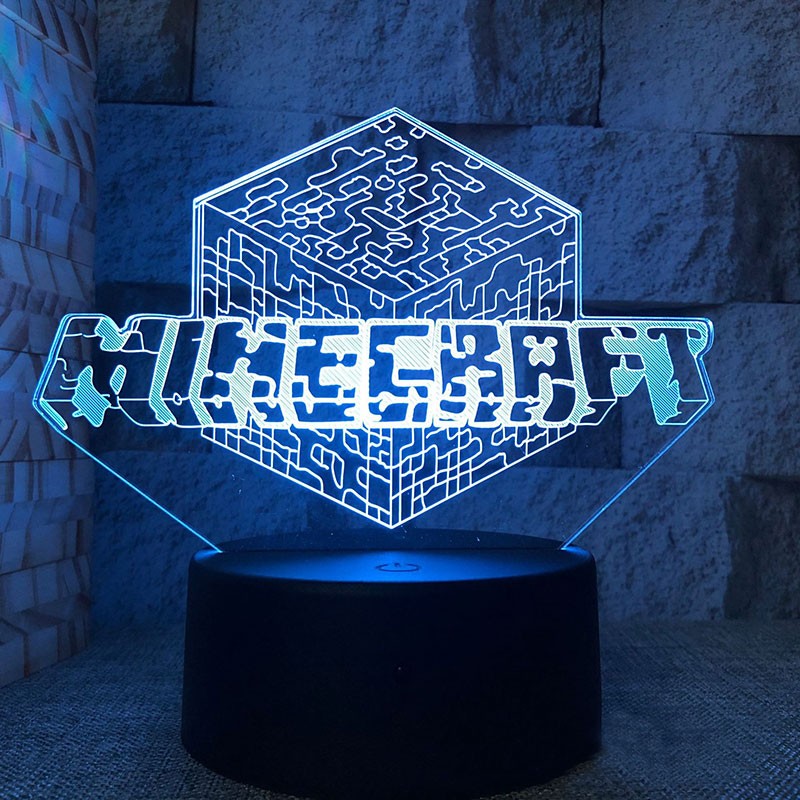 Lampe Minecraft 3D