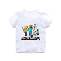 T-shirt Minecraft Enfant blanc