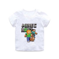 T-shirt Minecraft Enfant Héros blanc