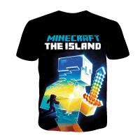 T-shirt Minecraft The Island dos