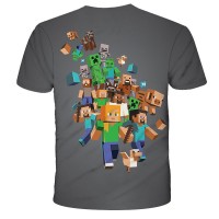 T-shirt Minecraft Personnages dos