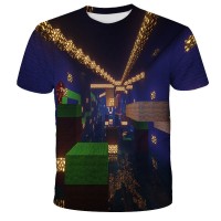 T-shirt Minecraft Pierre Lumineuse