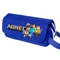 Trousse Minecraft Héros noire bleue