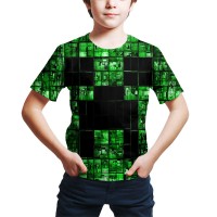 T-shirt Minecraft Creeper Blocs