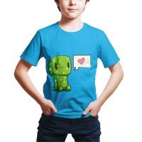 T-shirt Minecraft Creeper cœur