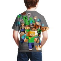 T-shirt Minecraft Créatures dos