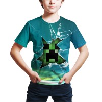 T-shirt Minecraft Creeper Visage