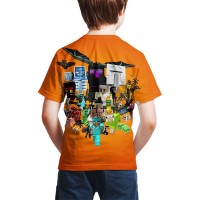 T-shirt Minecraft Monstres dos