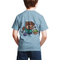 T-shirt Minecraft Joueur Bloc dos