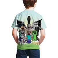 T-shirt Minecraft Ennemis dos