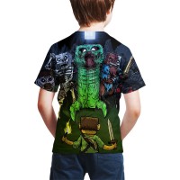 T-shirt Minecraft Horreur dos