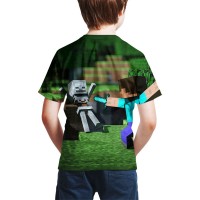 T-shirt Minecraft Combat dos