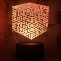 Lampe Minecraft 3D Labyrinthe