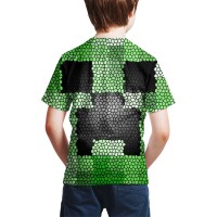 T-shirt Minecraft Creeper Mosaïque dos