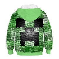 Sweat Minecraft Creeper mosaïque dos