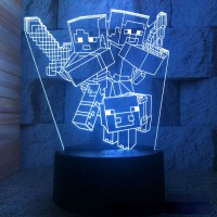 Lampe Minecraft 3D Héros