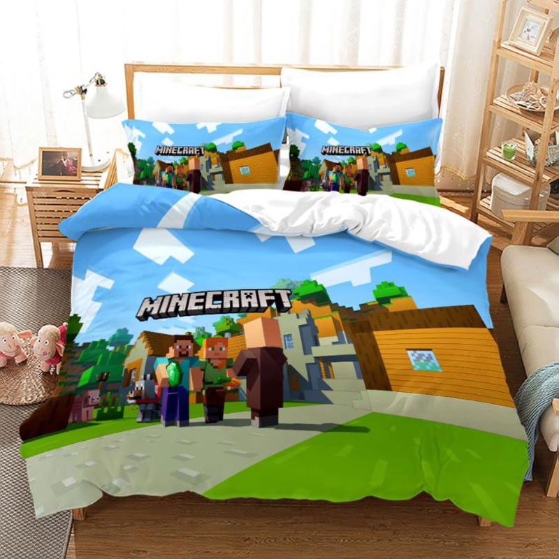 Housse Couette Minecraft Fluo